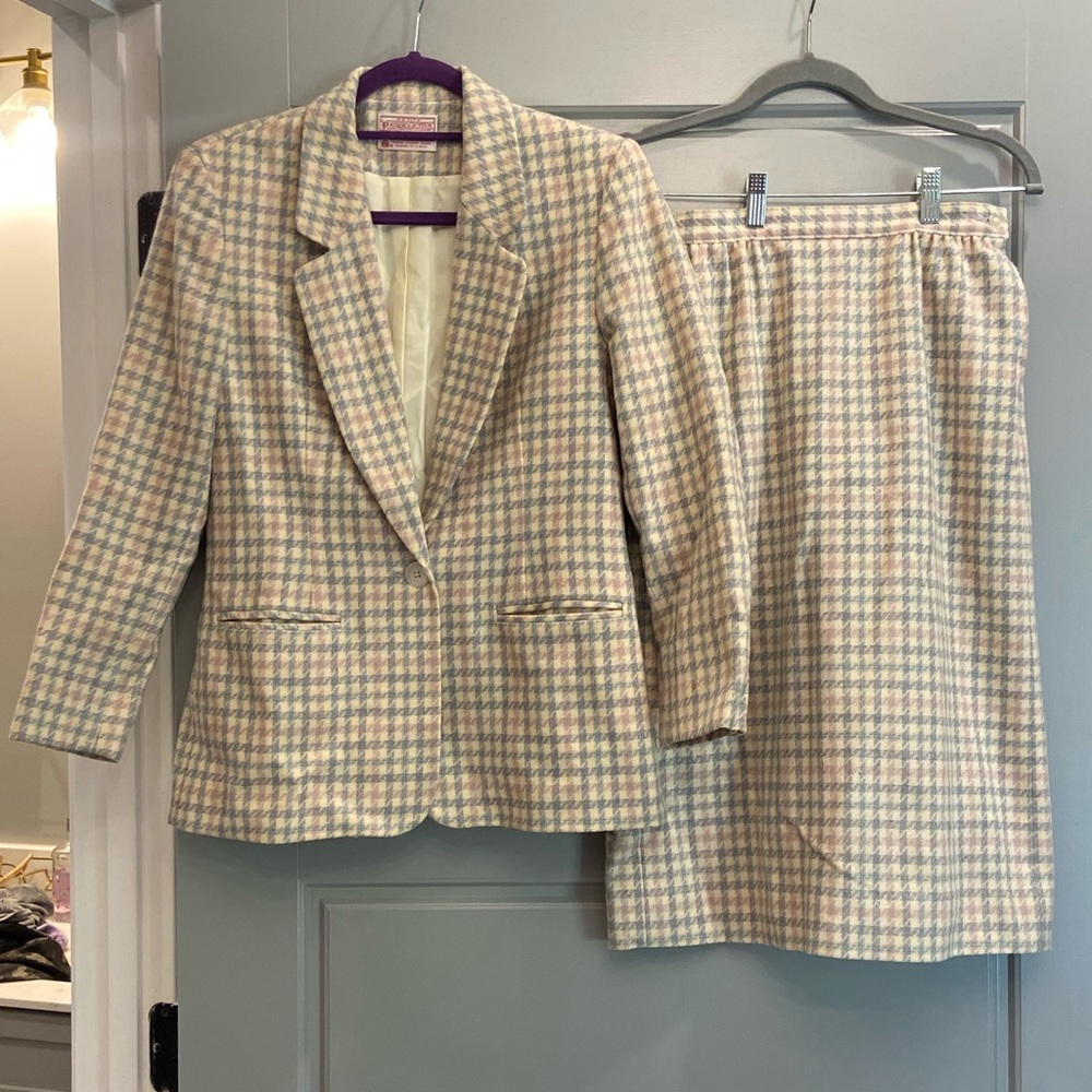 Vintage Pendleton wool dress suit